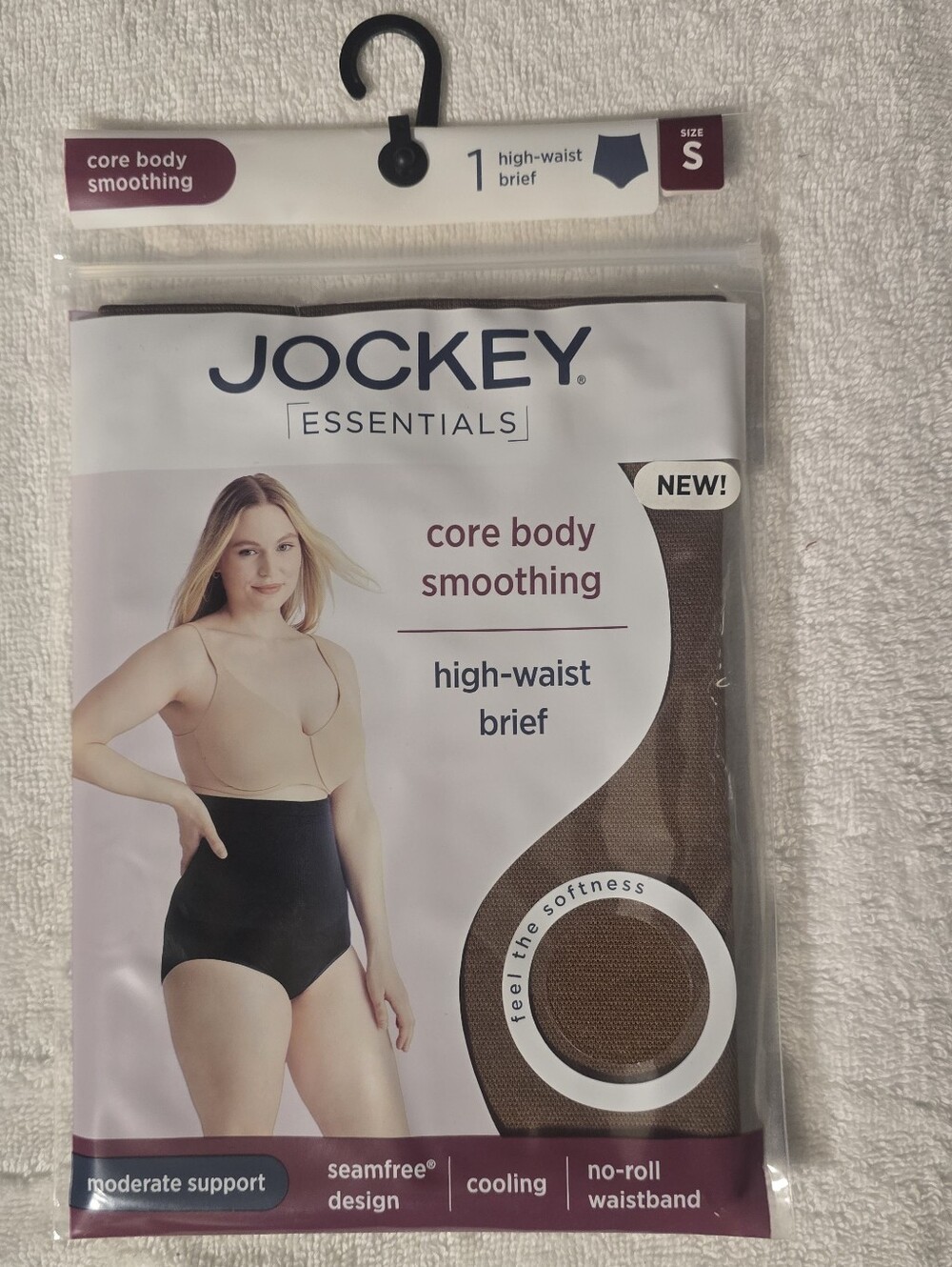 Jockey Essentials Core Body Smoothing High-Waist Brief - Brown